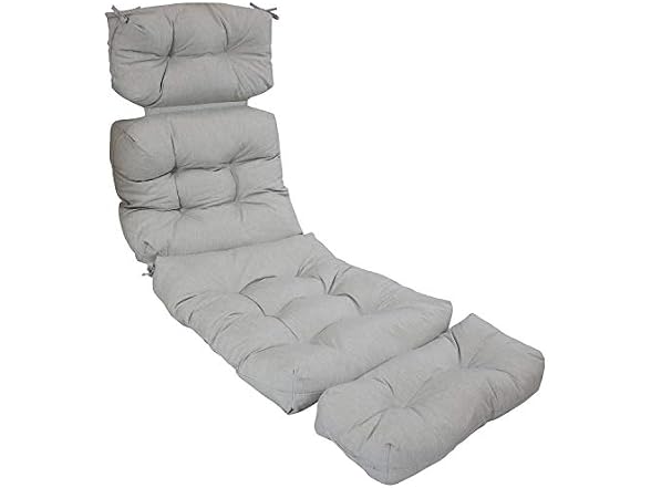 Sunnydaze 75-Inch 300 D Olefin Tufted Outdoor Chaise Cushion