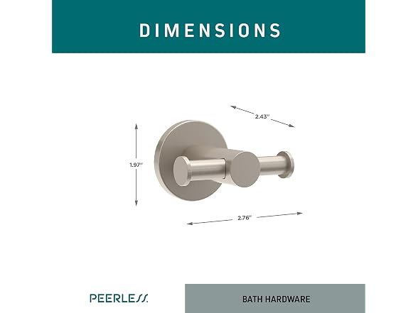Peerless PA547-BN Precept Double Towel Hook