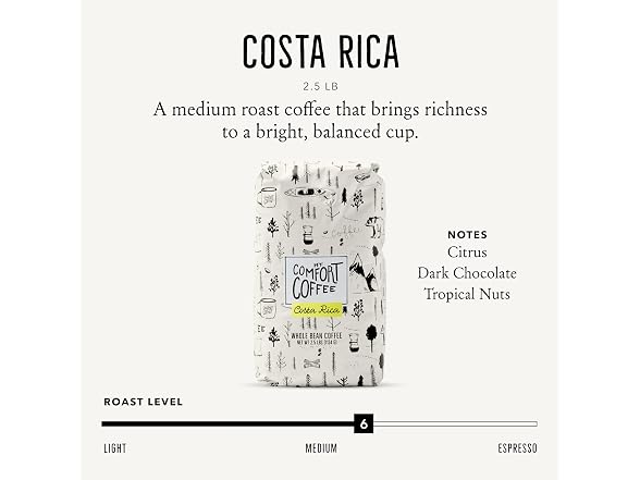 Mt. Comfort Coffee Costa Rica Medium Roast