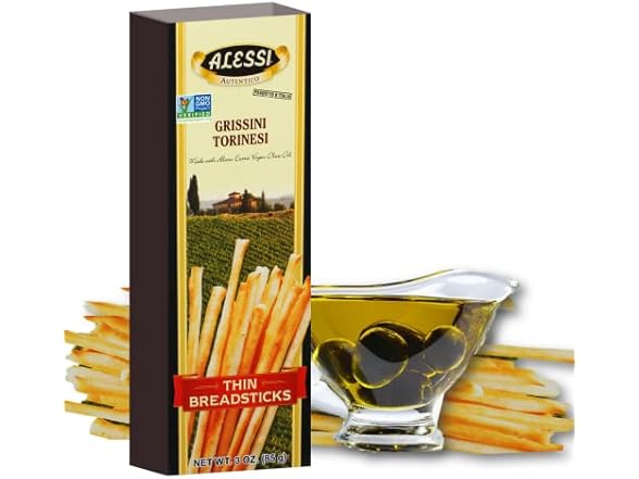 12PK Alessi Imported Breadsticks, Low Fat