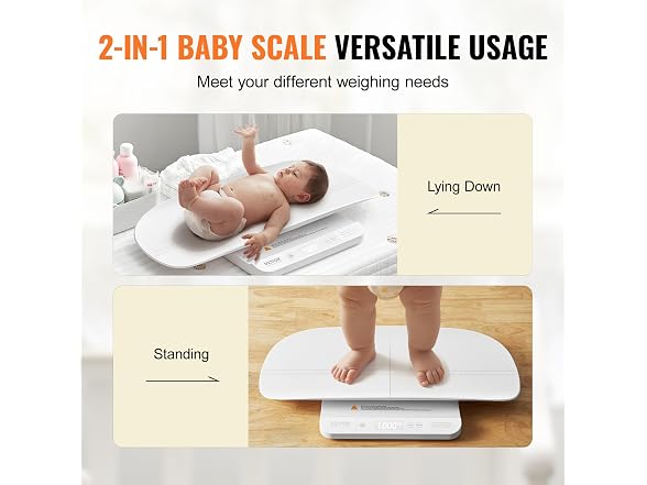 Baby Scale, 2-in-1 Infant Weight Scale