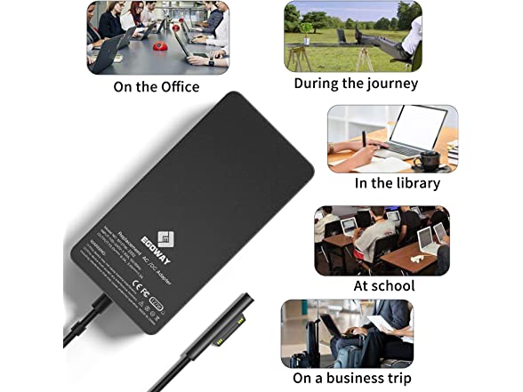 E EGOWAY Surface Pro Charger