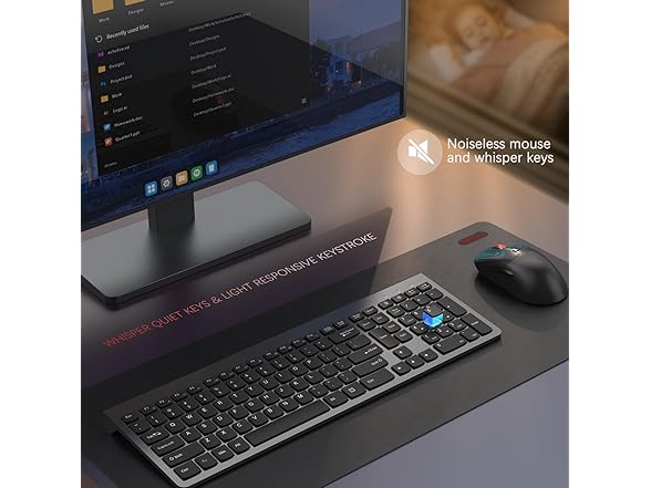 GAMCATZ Wireless Keyboard and Mouse Combo