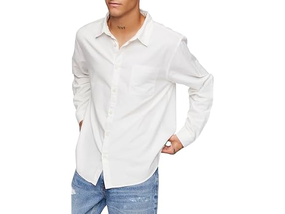 Forever 21 (L) Cotton Button-Up Shirt