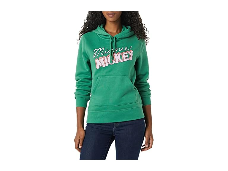 Amazon Essentials Disney | Marvel | Star Wars | Princess Women's Fleece Pullover Hoodie Sweatshirts (Available in Plus Size), Minnie Mickey, 5X