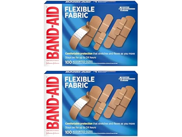 Band-Aid Fabric Flex Twin, 200ct