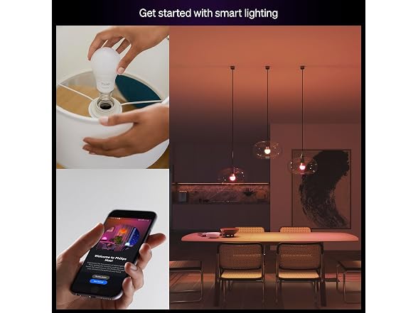 PHILIPS Hue Essential Smart LED A19 Bulb 4-Pack
