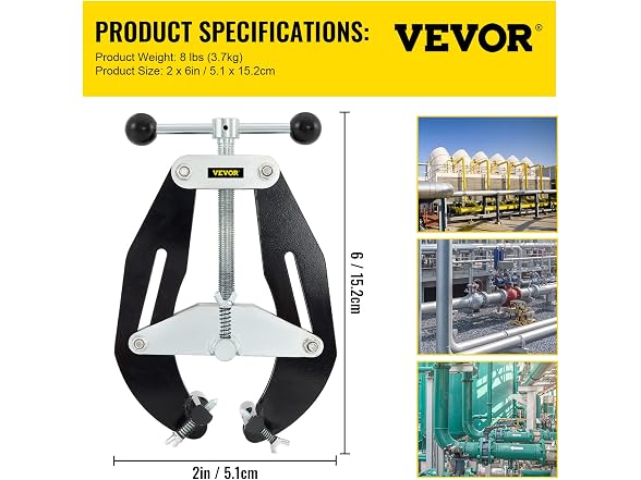 Pipe Clamp, 2 to 6 in, High Strength Ultra Clamp