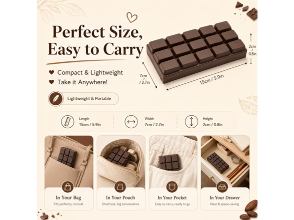Twilight Squishy Sensory Toys Chocolate, 3PK