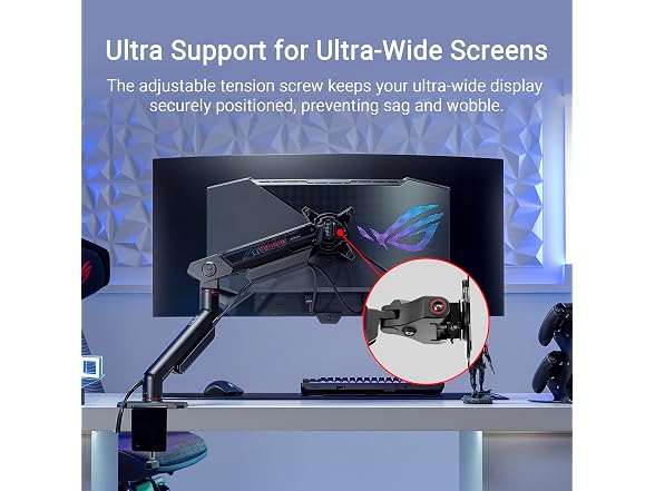 ROG Ergo Monitor Arm, Up to 49 Inch