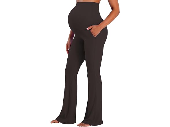 Sunzel Maternity Flare Leggings 32in M Brown