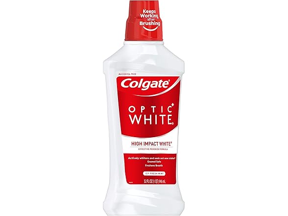 Colgate Colgate Optic White Mouthwash, 32oz