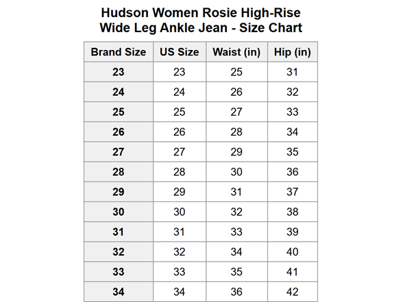 Hudson Women Rosie High-Rise Wide Leg Ankle Jean