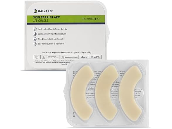 HALYARD Ostomy Elastic Barrier Strips Arc Shape