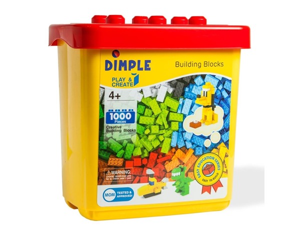 Dimple 1000-Piece Brick Building Block Set