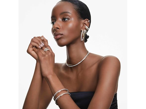 Swarovski Hyperbola Hoop Earrings