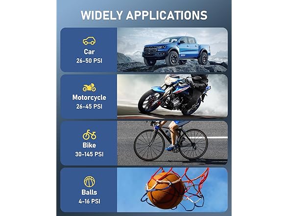 JUSUOX Tire Inflator Portable Air Compressor