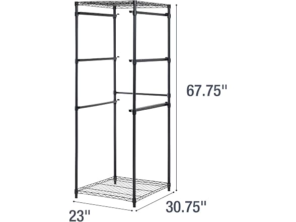 CleverMade Tote Tower Single 5-Tier Heavy-Duty Organizer Rack