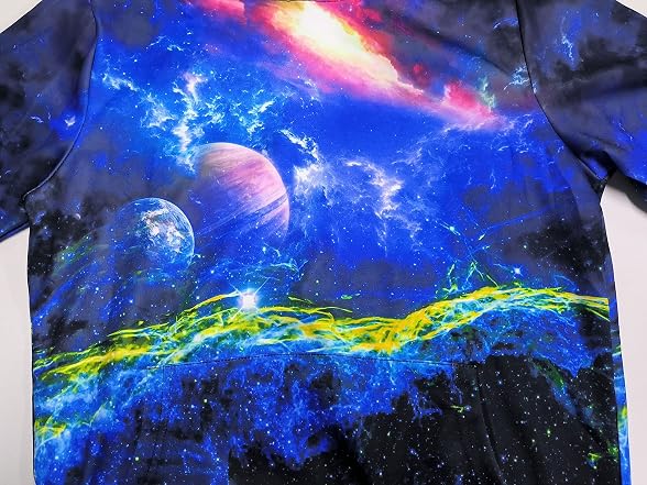 Asylvain Women (XL) Galaxy Hoodies Graphic Sweater