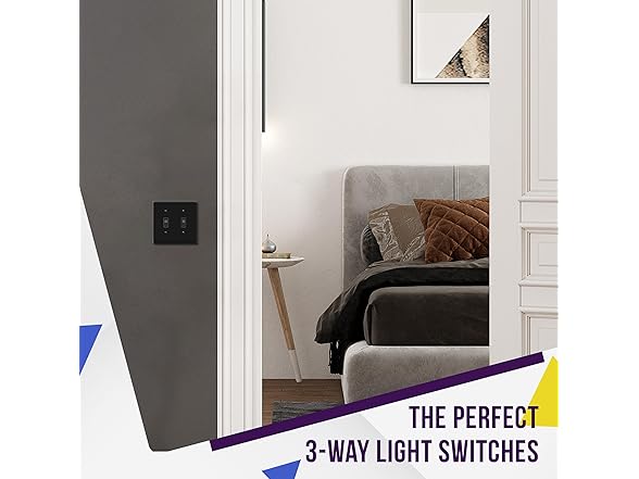 ENERLITES Black Toggle Light Switch