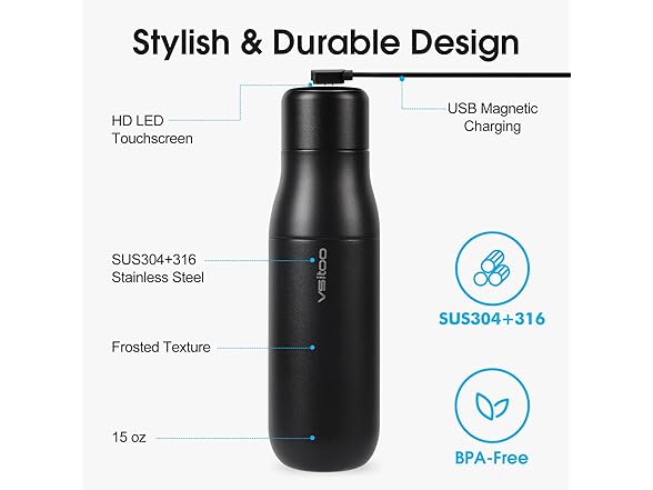 Mini Smart Self-Cleaning Water Bottle