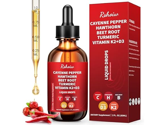 Cayenne Pepper Drops Supplement Liquid
