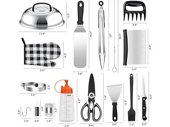 OURCAMP Griddle Accessory Tool Kit