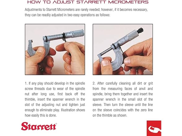Starrett Rounded Anvil Micrometer