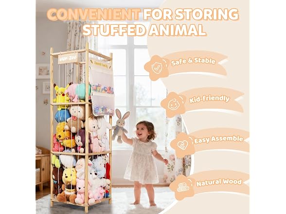 TOPHDY Stuffed Animal Storage