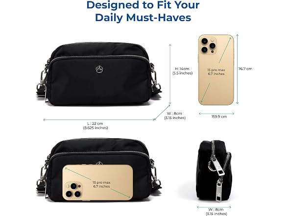 Pander Midnight Leopard Crossbody Sling Bag