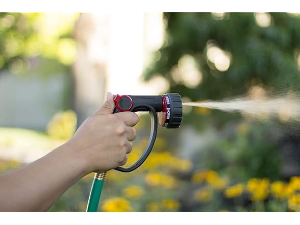 Orbit 58993 7-Pattern Watering Nozzle with Thumb Control, Black