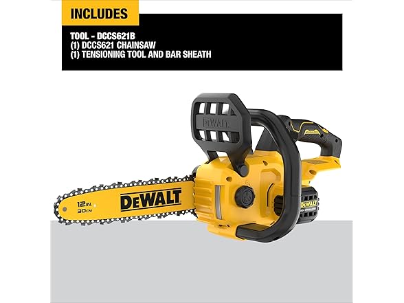 DEWALT DCCS621B 20V MAX 12 in. Cordless Chainsaw