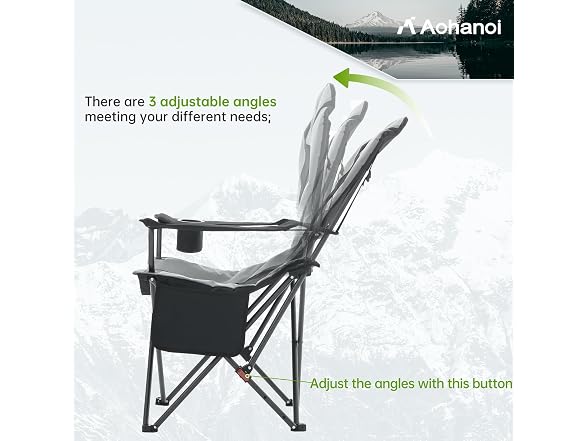 Aohanoi Grey Heavy Duty Camping Chair