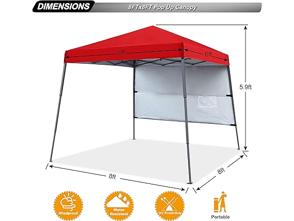 ABCCANOPY Outdoor Pop Up Canopy
