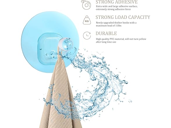Uten Adhesive Hooks, 10 Pack