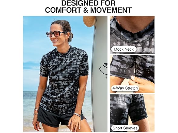 Kanu Surf Women's Marina Rash Top Black (XL)