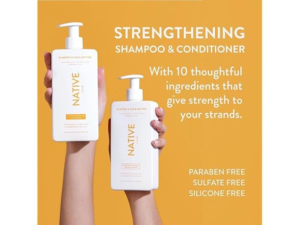 Native Shampoo and Conditioner Almond and Shea Butter