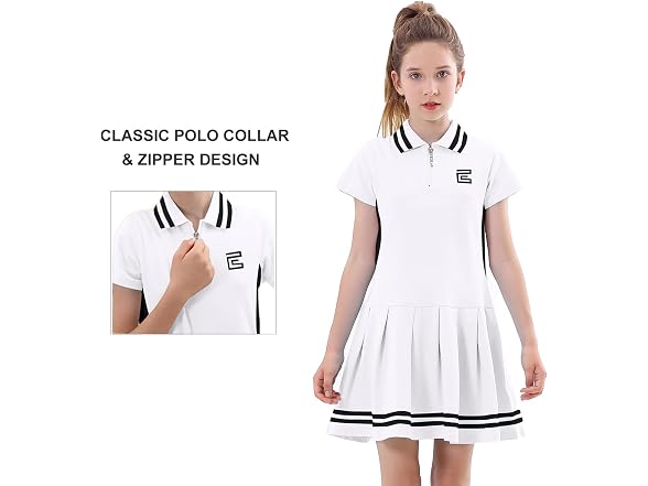 Exarus Girls (12 Years) Tennis Dress Short Shorts