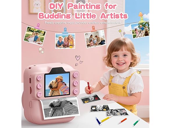 Coxlame Kids Camera with Instant Print