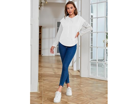 Milumia Women (XL) Short Sleeve Hoodie Sweatshirts