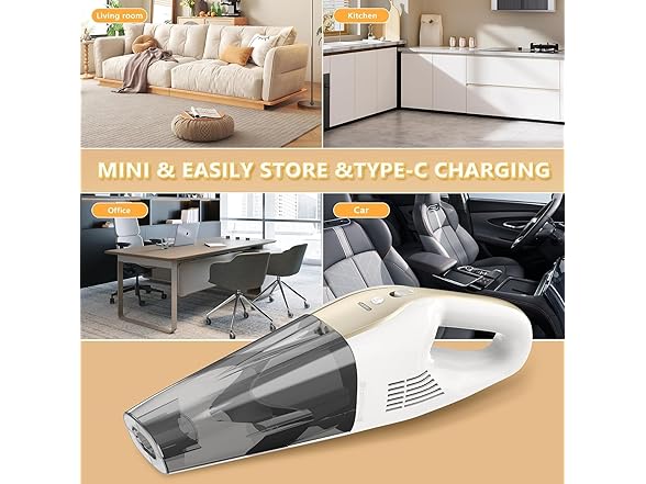 MYUAKO Cordless Handheld Vacuum Cleaner