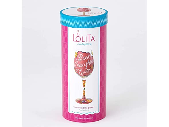 Hand-Painted Artisan Wine Glass, 15 oz.