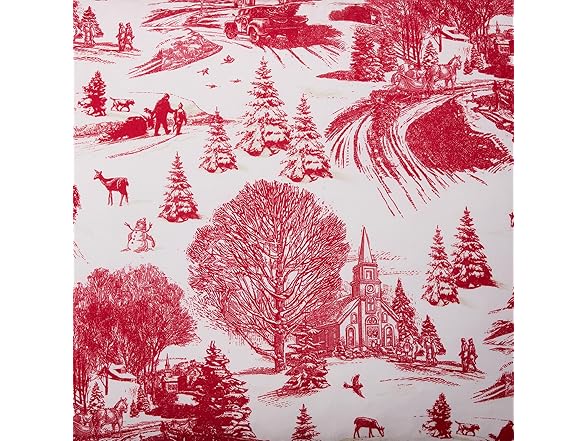 Hallmark Red Toile King Comforter Set