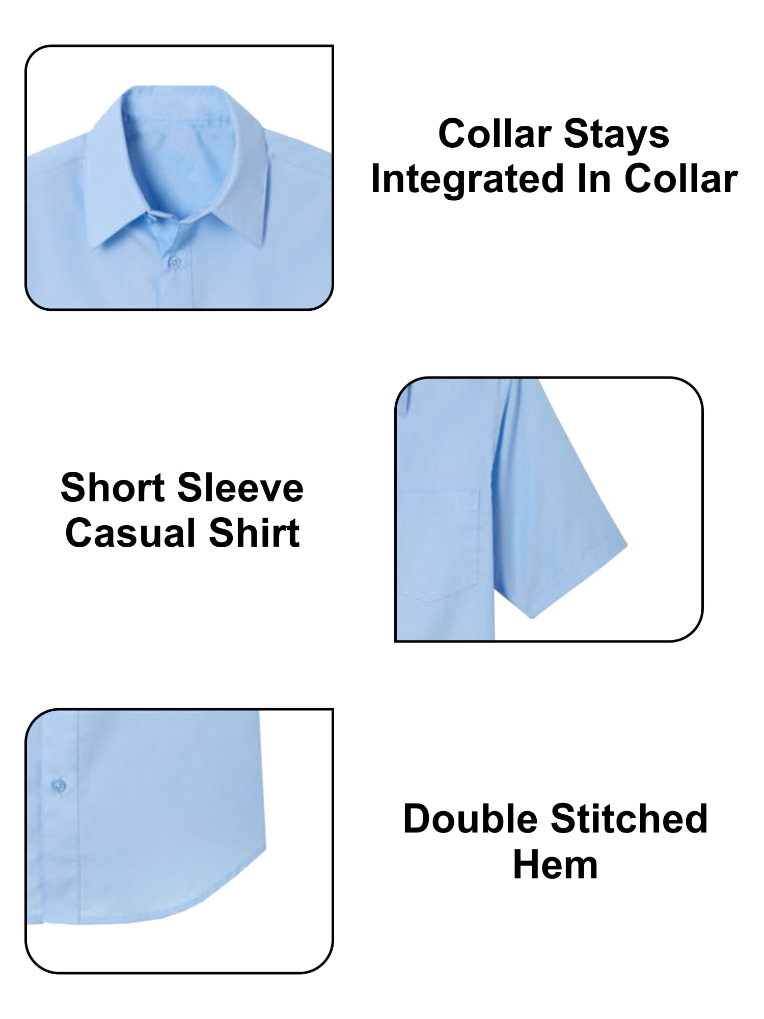 Children & Boys S/S Uniform Dress Shirt - Gallery 11