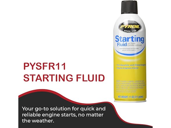 Pyroil Starting Fluid 11oz, 12 Pack
