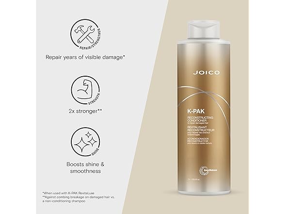 Joico K-PAK Shampoo & Conditioner, 33.8 Oz