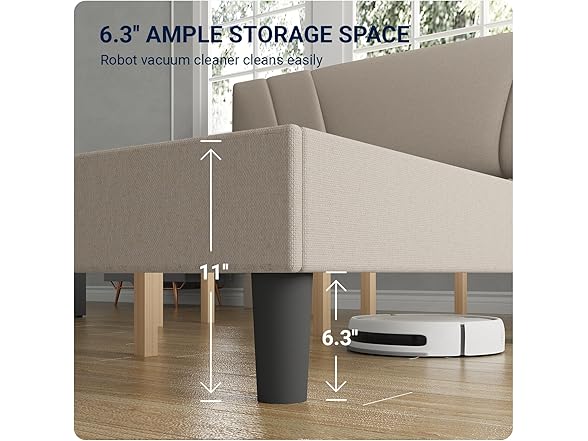 Avenco Upholstered Queen Bed Frame