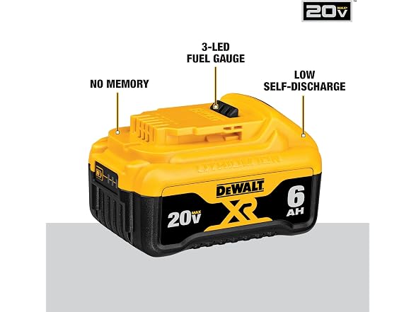 Dewalt DCB206-2 20V MAX XR Battery 6 Ah