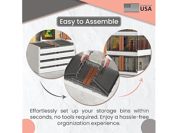 Wondersome Collapsible Storage Bins - 6-Pk
