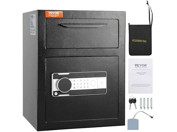 1.7 Cub Depository Safe, Deposit Safe with Drop
